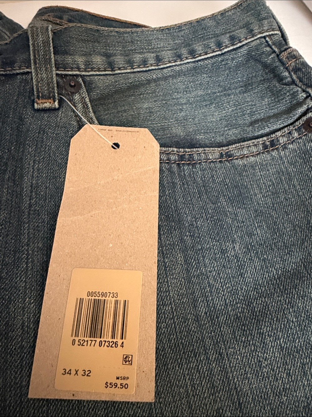 Levi’s 559 Relaxed Straight men’s jeans 34 x 32 New with Tag - Picture 4 of 5
